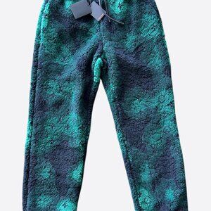 Louis Vuitton Green Camouflage Monogram Fleece Sweatpants